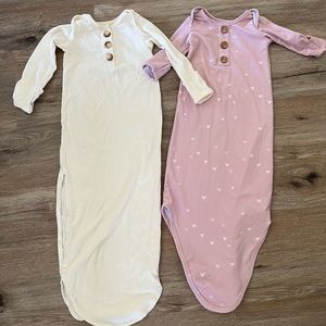 Bundle, 0-3m knotted gowns